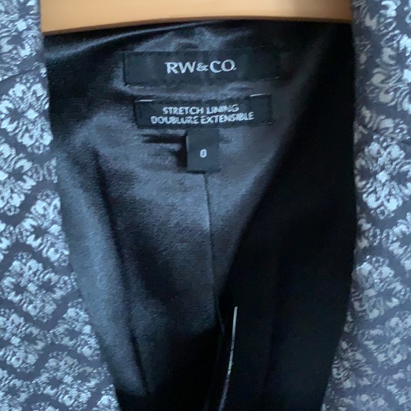 Tailored Floral Print Blazer/Suit Jacket RW&CO - Picture 5 of 8